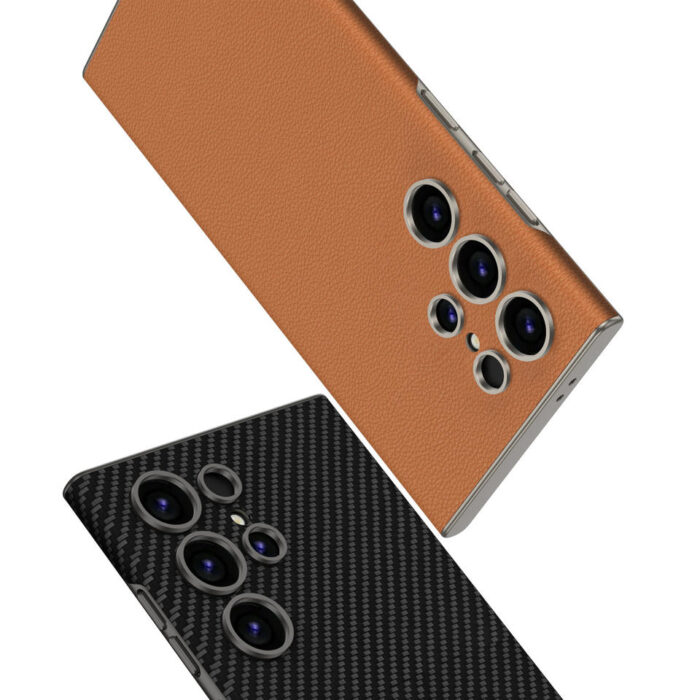 Premium PU Leather With Precise Camera Frame Skin Feel Business Protective Phone Case - Image 6