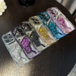 Luxury Quicksand Glitter Bling Clear Butterfly Mobile Cover - Image 6