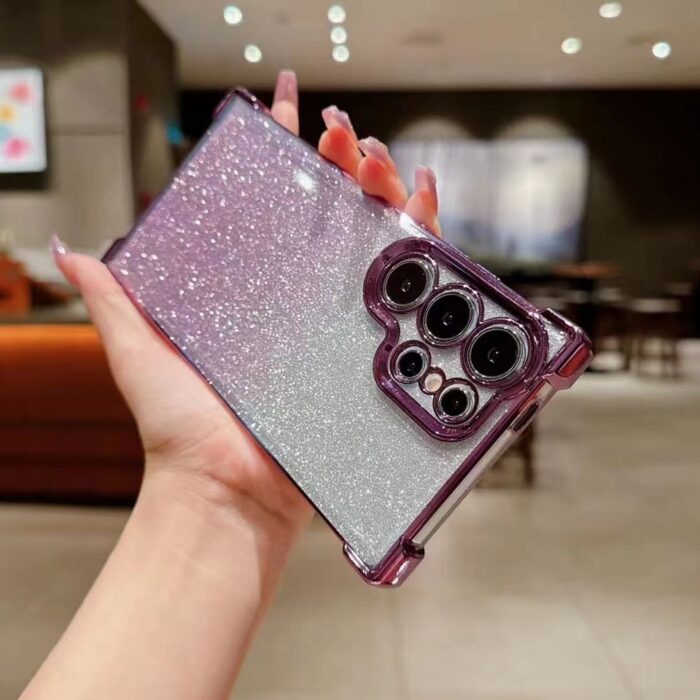 Shockproof Electroplating Soft TPU Stylish Clear Mobile Covers - Image 4