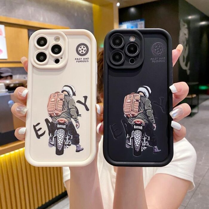 Tide Motorbike Boy Mobile Phone case - Image 1