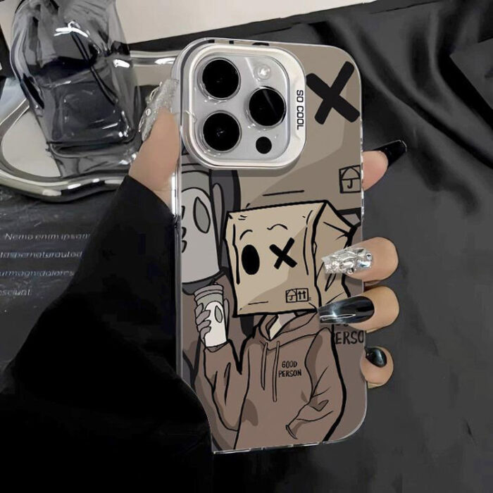 High Quality Fashion Cool Boys Cartoon Anime Phone Case for iPhone - Image 2