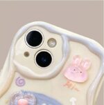Cartoon Doll Beautiful Girl Style Beaded Wrist Strap TPU Phone Cover - Image 6