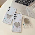 Diamond Rhinestone Makeup Mirror Case for Samsung