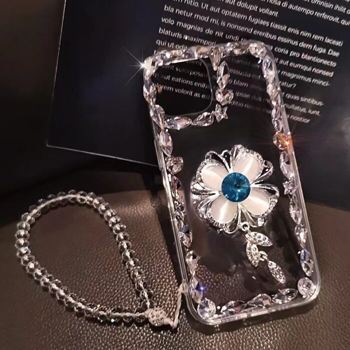 New Diy Glitter Diamond Sparkling Bling-bling Fancy Jewellery Flower Girl Phone Case - Image 7