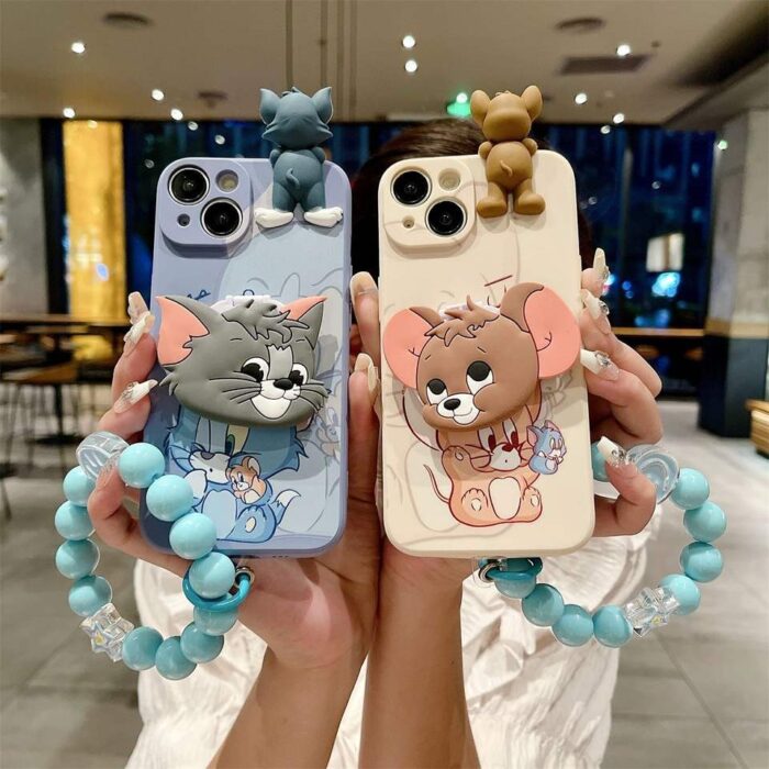 Cartoon Cat Silicone Mobile Phone Case - Image 1