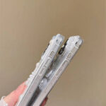 Fashion Girls Transparent Epoxy Heart Shaped Pearl butterfly Phone case - Image 4