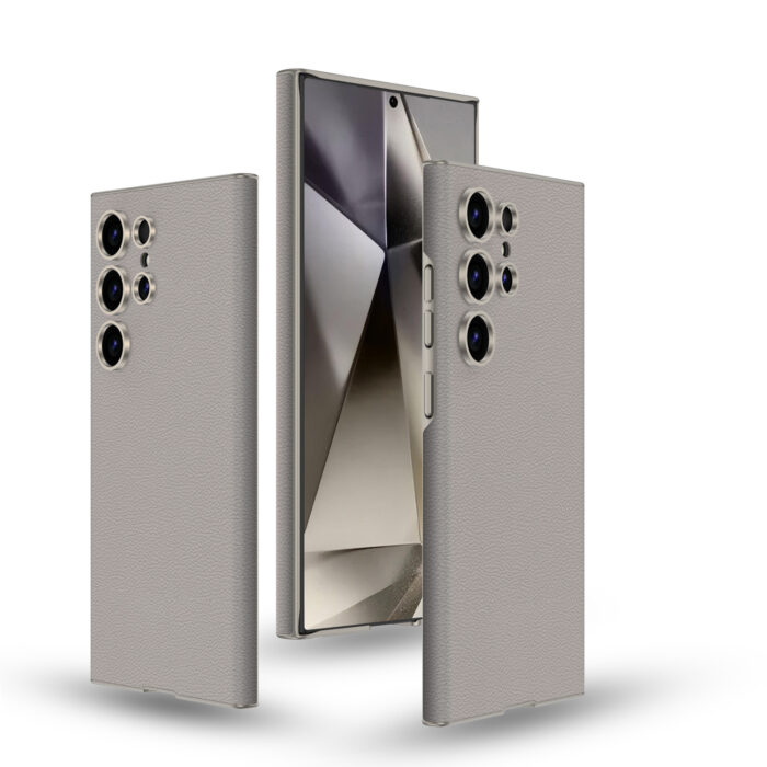 Premium PU Leather With Precise Camera Frame Skin Feel Business Protective Phone Case - Image 7