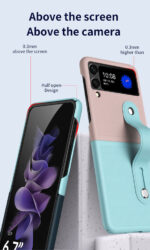 For Samsung Z Flip  Phone case Shockproof with Strap Girls Women Mobile Phone Case - Image 2