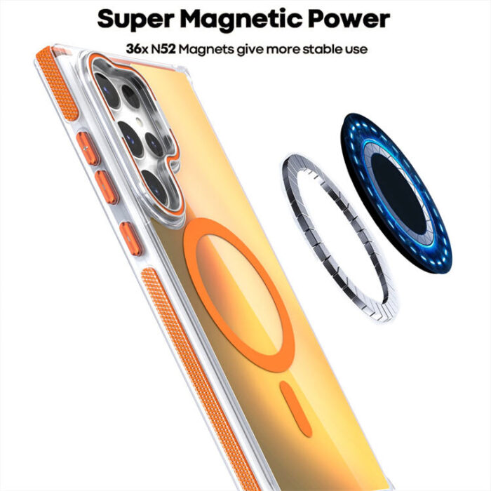 Premium Quality Gradient Color Protective Magnetic Mobile Phone Case - Image 6