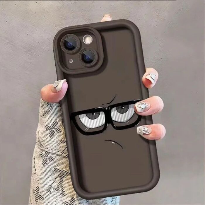 New Design Cool Boy Girls Funny Angry Expression Phone Case - Image 4
