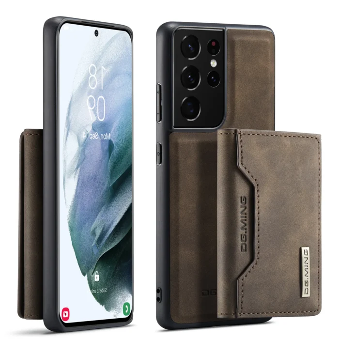 Phone case Removable Magnetic Card Solt Holder Leather Mobile Phone Bags for Samsung Galaxy - Image 7