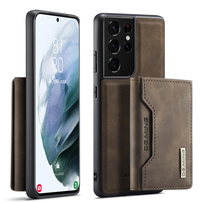 Phone case Removable Magnetic Card Solt Holder Leather Mobile Phone Bags for Samsung Galaxy - Image 1