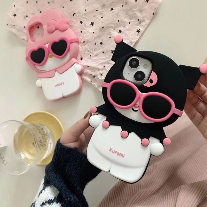 Ha5b98f4f236b437e80a9e73369aad644s.jpg_960x960q80 Lovely Lady Girl Cartoon Silicone Mobile Cover - Image 1