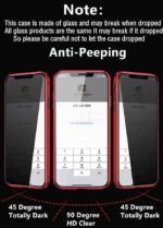 Anti-peeping Magnetic Tempered Glass Cases for iPhone - Image 4
