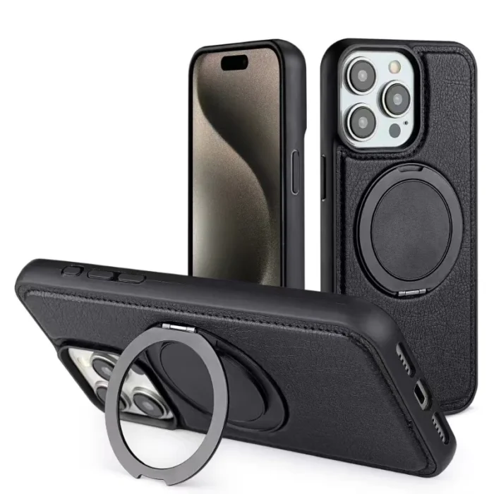 PU Leather Case with Stand for iPhone - Image 7