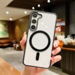 Samsung Phone case Matte Color Magnetic Charging Anti-drop Protective case - Image 4