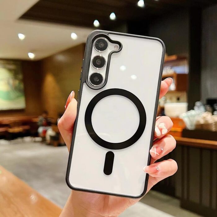 Samsung Phone case Matte Color Magnetic Charging Anti-drop Protective case - Image 4