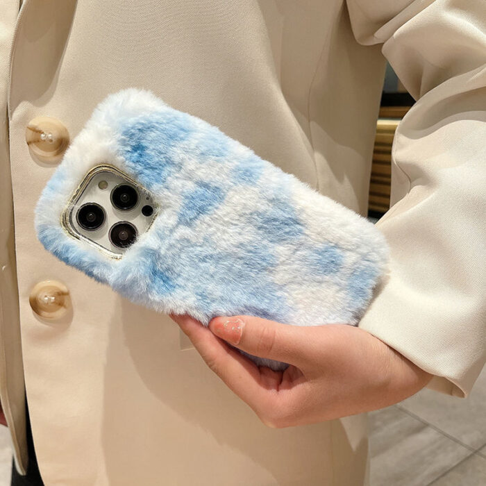 Shiny Plush Phone Case for IPhone - Image 5