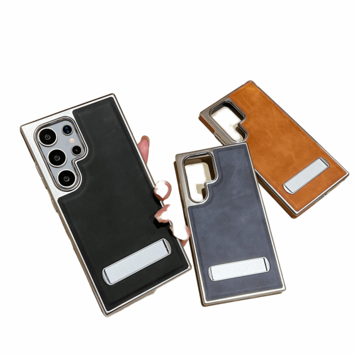 Premium Electroplated PU Leather Phone Case - Image 7