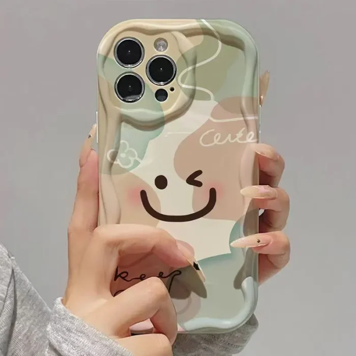 Fashionable for Smiley Face Anti-Drop TPU Phone Case - Image 7
