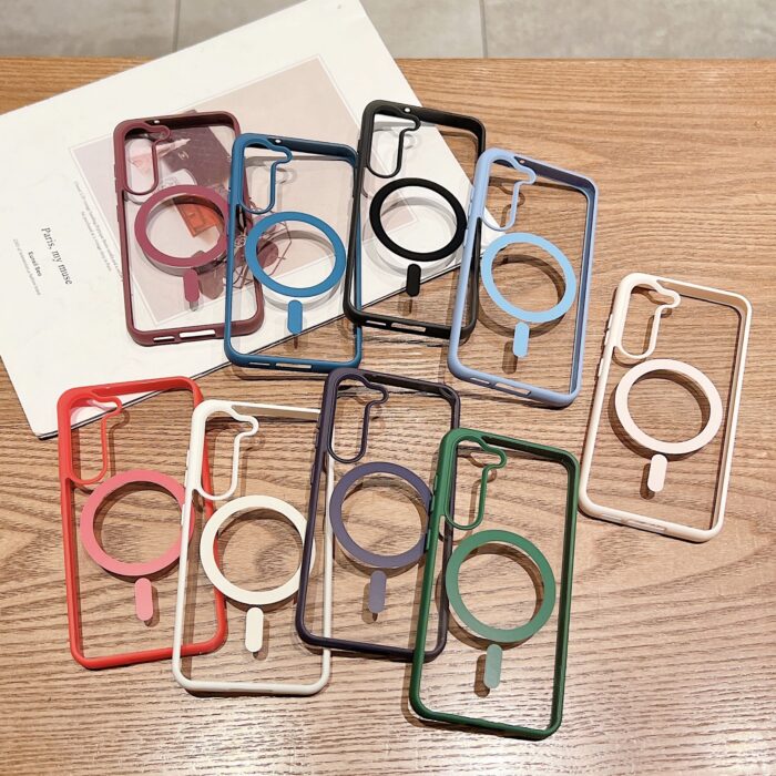 Samsung Phone case Matte Color Magnetic Charging Anti-drop Protective case - Image 7