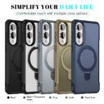 Hybrid Protective Phone case for Samsung (S22 S23 S24 S25 Ultra) Magnetic Stand Phone Cases - Image 2