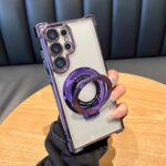 Luxury Design Magnetic Bracket Anti-Drop Plating TPU Cover Phone Case - Image 7