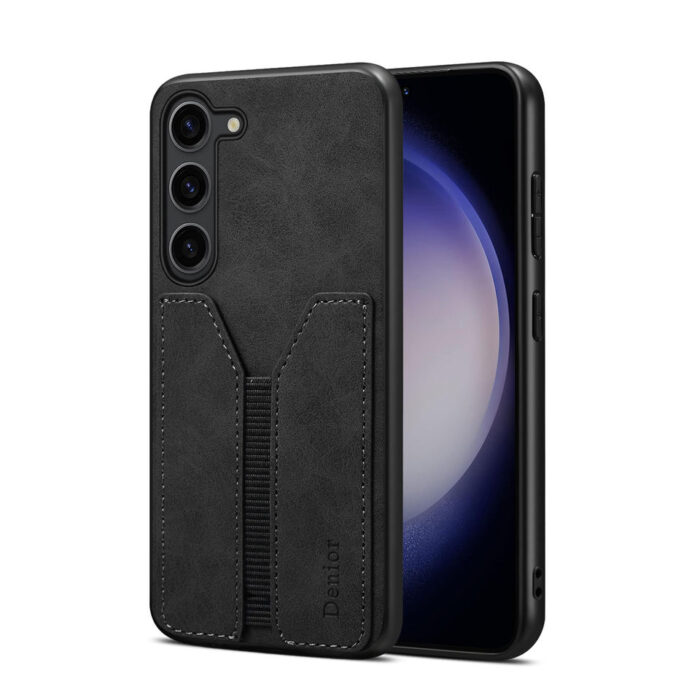 Denior | Drop Resistant Elastic Insert Shell Leather Phone Case for Samsung - Image 2
