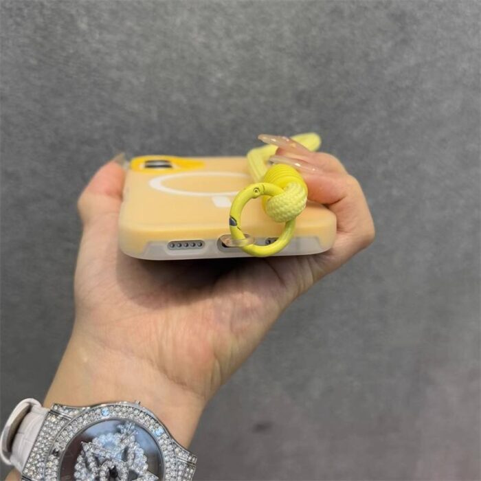 Hand Wrist Strap Matte Case for iPhone - Image 4