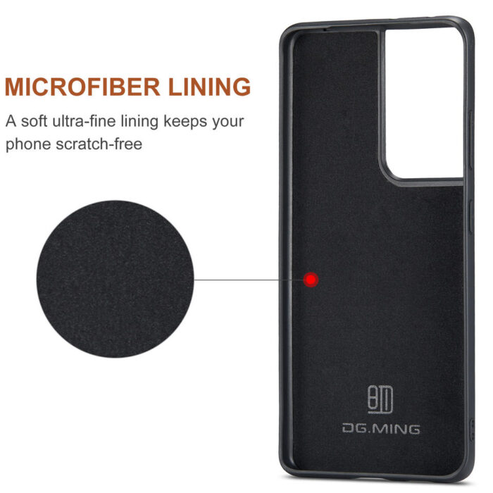 Phone case Removable Magnetic Card Solt Holder Leather Mobile Phone Bags for Samsung Galaxy - Image 4