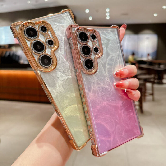 New Creative Feather Pattern Clear Cover - Image 5