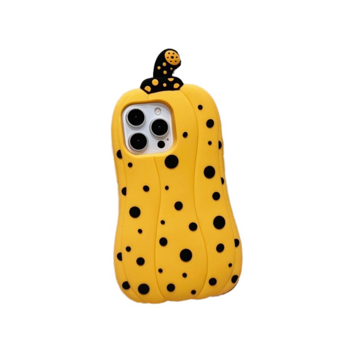 Cute Pumpkin Silicone Phone Case for iPhone - Image 5