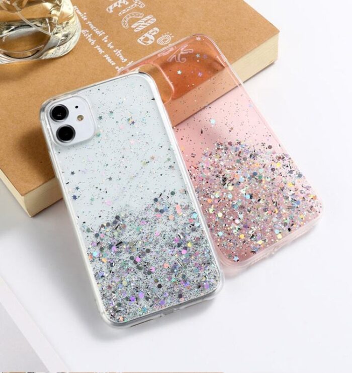 Bling Glitter Fashion Girls Glitter Back Cover Phone Case for iPhone - Image 2