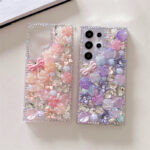 Luxury Women Girls Bling Glitter Crystal Bow Rose Flower Diamond Phone Case - Image 7