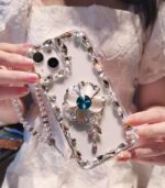 New Diy Glitter Diamond Sparkling Bling-bling Fancy Jewellery Flower Girl Phone Case - Image 4