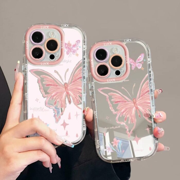 Hd13b6270686442db8742abe099adad48u.jpg_960x960q80 Girly Cute Butterfly IPhone Case - Image 1