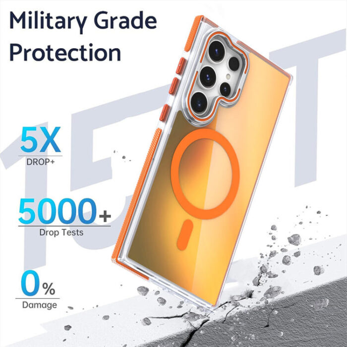 Premium Quality Gradient Color Protective Magnetic Mobile Phone Case - Image 4