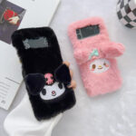 Cute Cartoon Plush Phone Cases for Samsung Z Flip - Image 2
