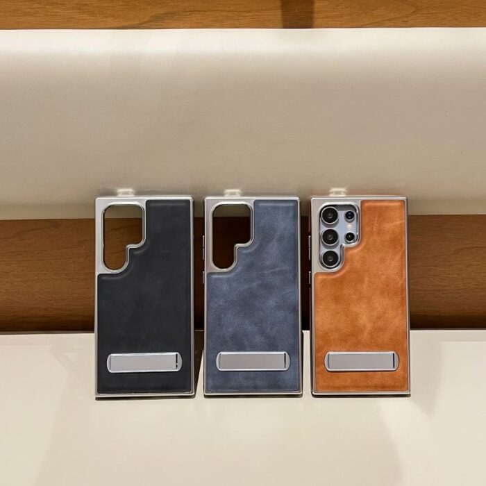 Premium Electroplated PU Leather Phone Case - Image 2