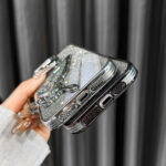 Luxury Quicksand Glitter Bling Clear Butterfly Mobile Cover - Image 5