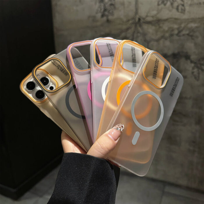 Hd85bb8d58c9b4b8ba63f9887dc29cf2dQ.jpg_960x960q80 Fashion Skin-sensitive Magnetic Scrub Mobile Phone Case for iPhone 11 12 13 14 15 16 17 Pro Max Translucent Simple Mobile Covers - Image 1
