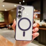 Samsung Phone case Matte Color Magnetic Charging Anti-drop Protective case - Image 6