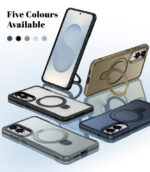 Hybrid Protective Phone case for Samsung (S22 S23 S24 S25 Ultra) Magnetic Stand Phone Cases - Image 3