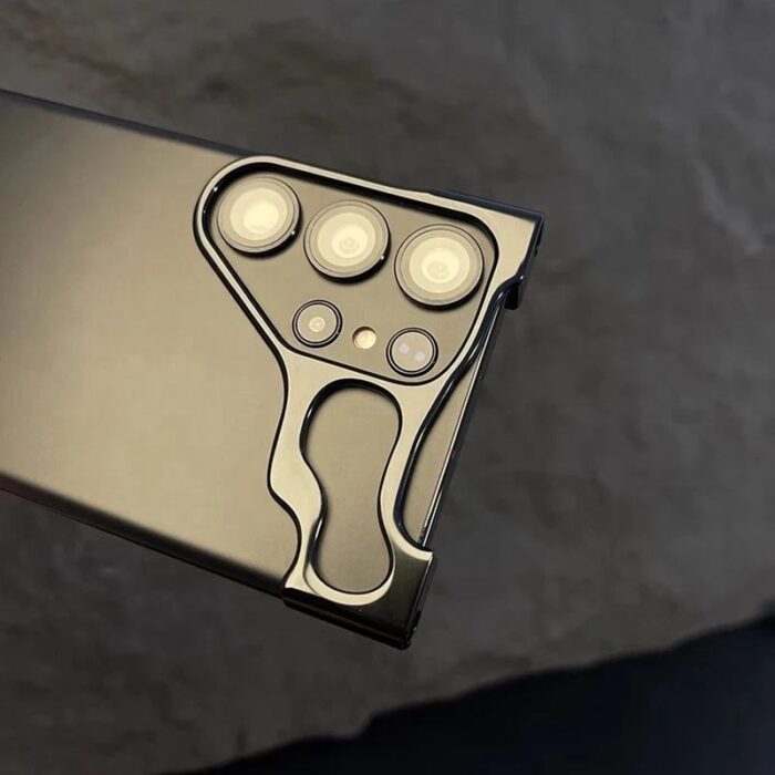 Luxury Irregular Aluminum Alloy Bumper Phone Case - Image 4