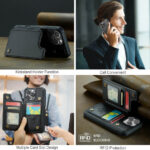 Leather Detachable Bag Back Cases for Phones - Image 2