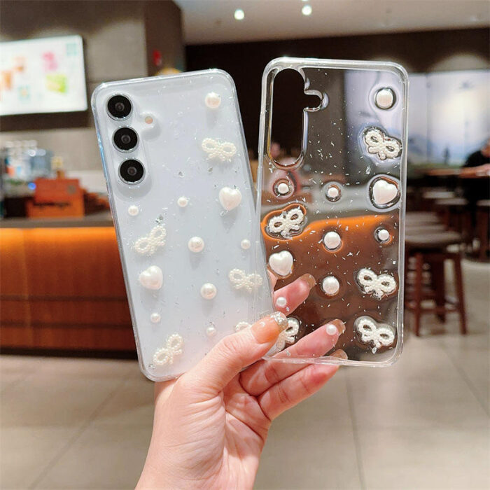 Lovely 3D Bear Hidden Holder Stand Tpu Phone Case - Image 1