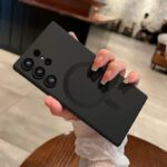 Luxury Wireless Charging Soft Silicone Magnetic Case for Samsung - Image 2