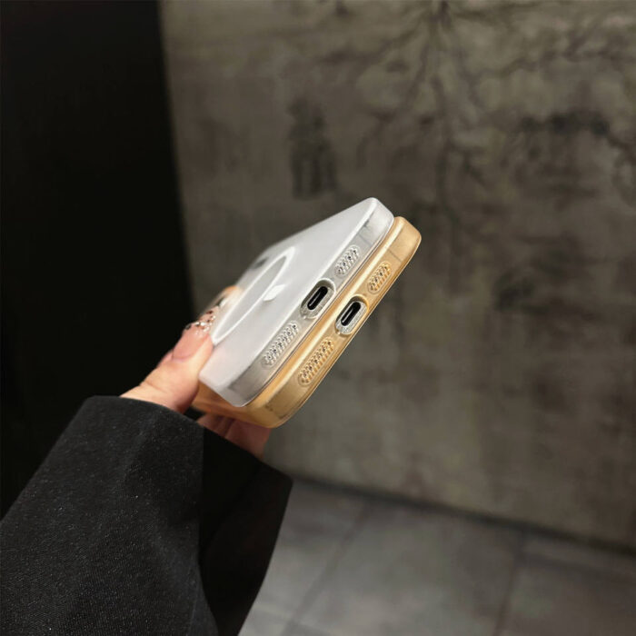 Fashion Skin-sensitive Magnetic Scrub Mobile Phone Case for iPhone 11 12 13 14 15 16 17 Pro Max Translucent Simple Mobile Covers - Image 5
