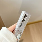 Diamond Rhinestone Makeup Mirror Case for Samsung - Image 5