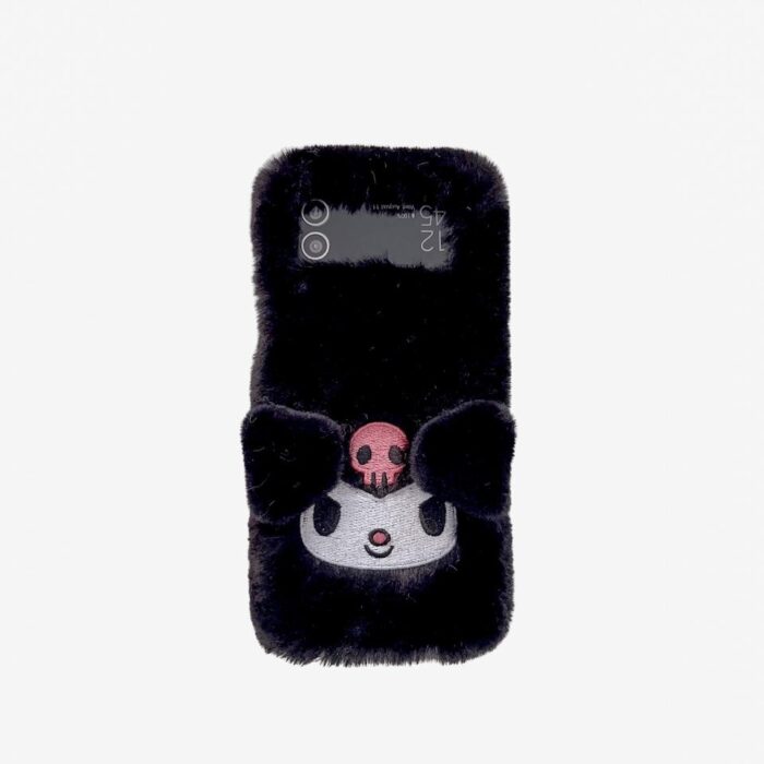 Cute Cartoon Plush Phone Cases for Samsung Z Flip - Image 1